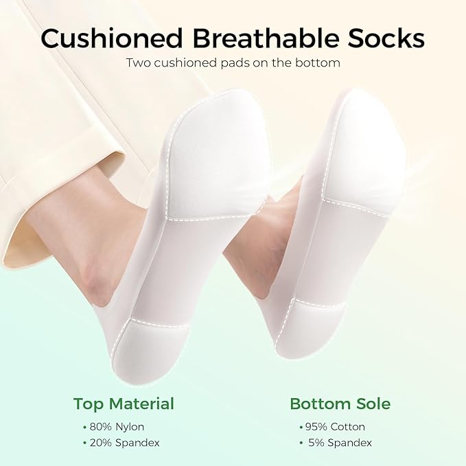 Pain Relief Socks with Soft Cushion Padding (1 Pair)