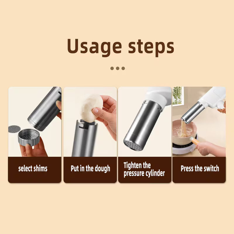 6 in 1 Automatic Handheld Pasta Maker (Steel)