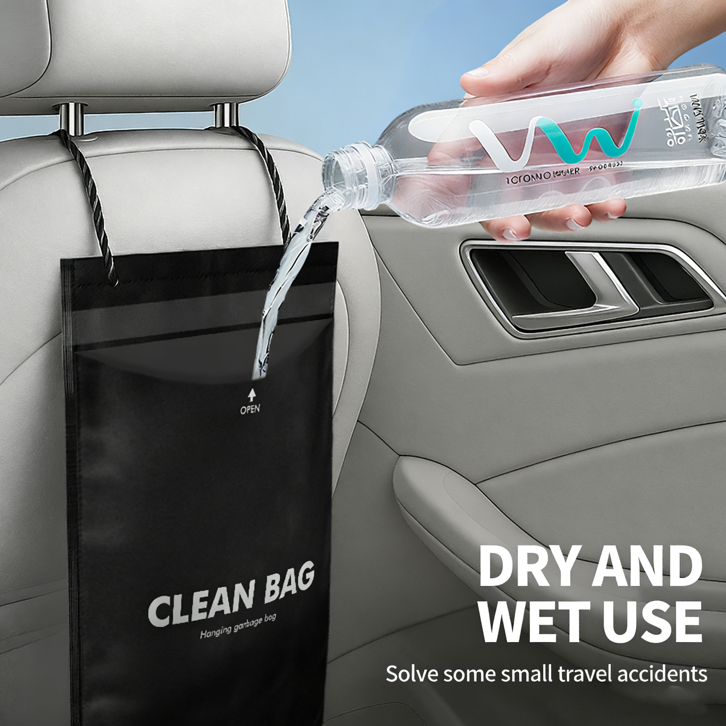 Car Backseat Heavy Disposable Trash Bags(50pcs)