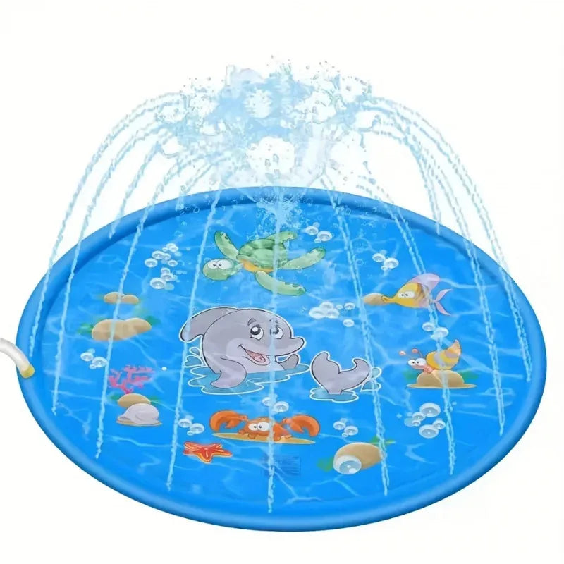 Inflatable Pet Cooling Bathtub With Water Spray