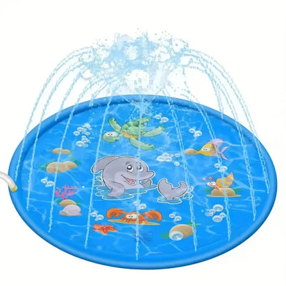 Inflatable Pet Cooling Bathtub With Water Spray